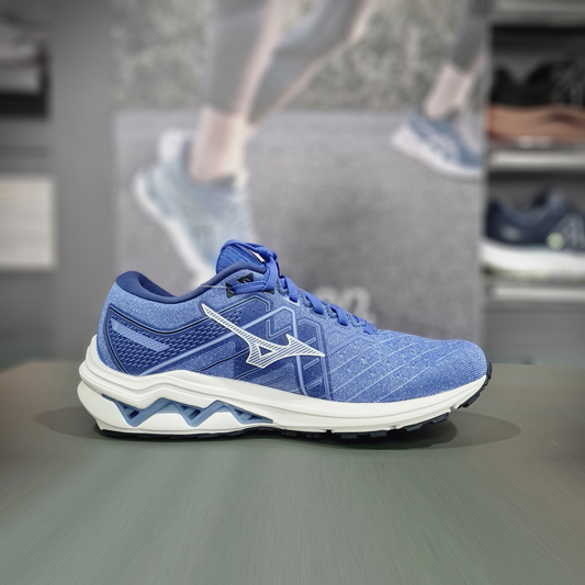 Mizuno Wave Inspire 18 Womens - Durban Runner 5 / Blue/White/Navy