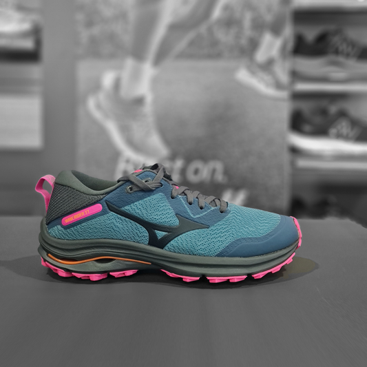 Mizuno Wave Rider Tt Womens - Durban Runner 5 / Blue/Grey/Pink