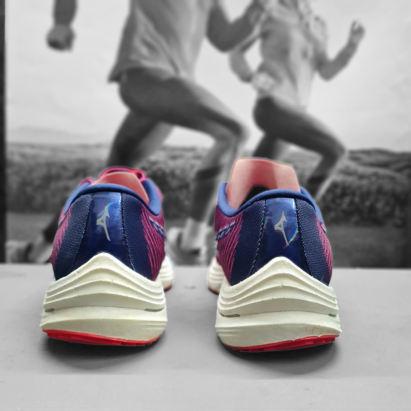 Mizuno Wave Rebellion Mens - Durban Runner 7 / Navy/Purple/Violet