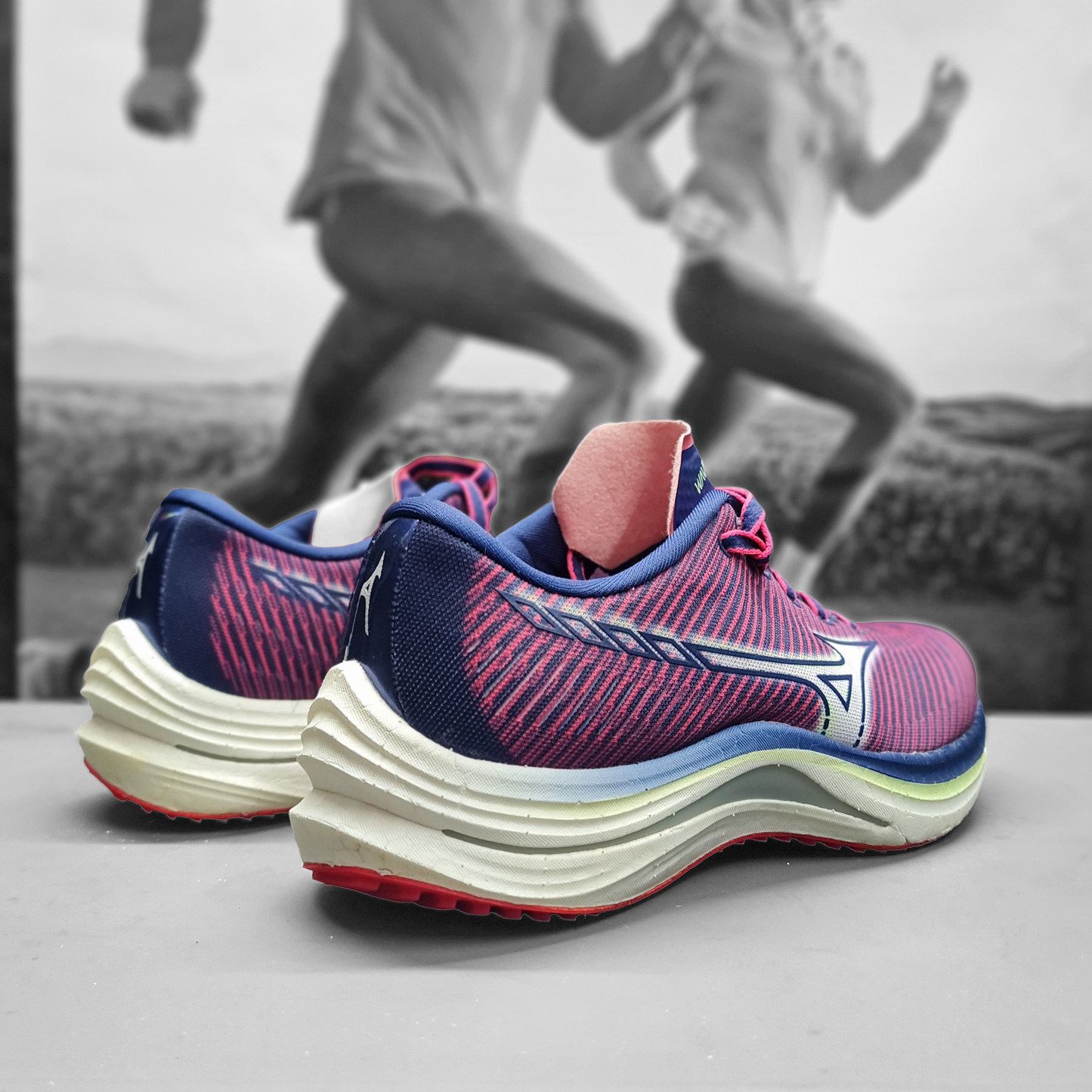 Mizuno Wave Rebellion Mens - Durban Runner 7 / Navy/Purple/Violet
