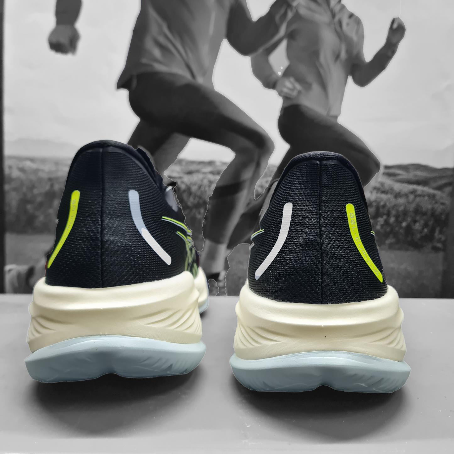 Asics Gel Cumulus 26 Mens - Durban Runner 7.5 / Black/safetey yellow