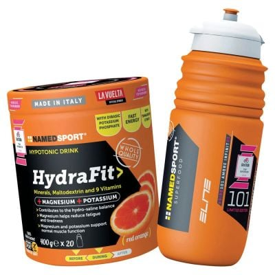Named Hydrafit 400g plus bottle - Durban Runner 400g / Orange