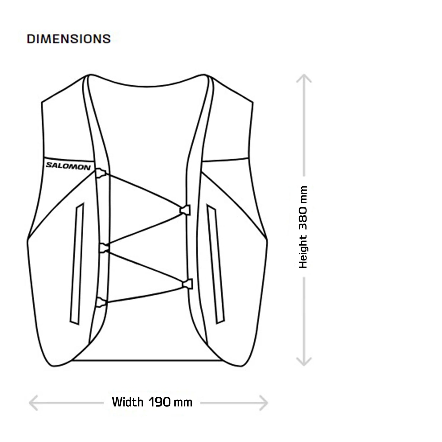 Salomon ADV Skin 5 Unisex Running Vest - Durban Runner S / Black