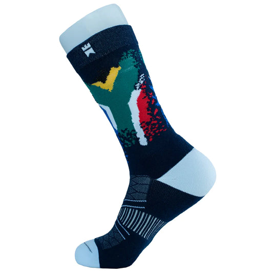 Gilnokie Sports SA Flag Socks - Durban Runner 3 To 7 / Navy