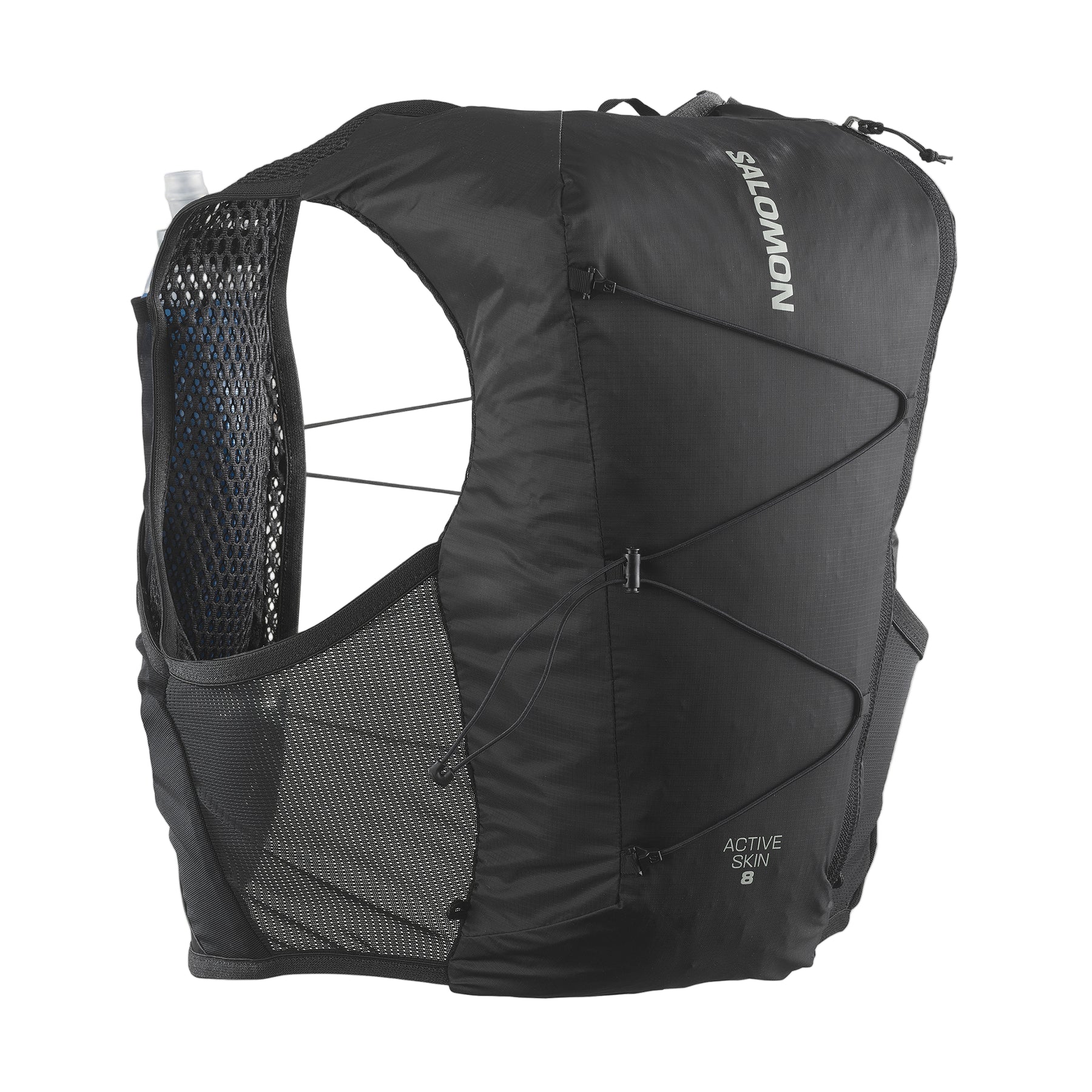 Salomon Active Skin 8 Unisex Running Vest - Durban Runner XS / BLACK/METAL
