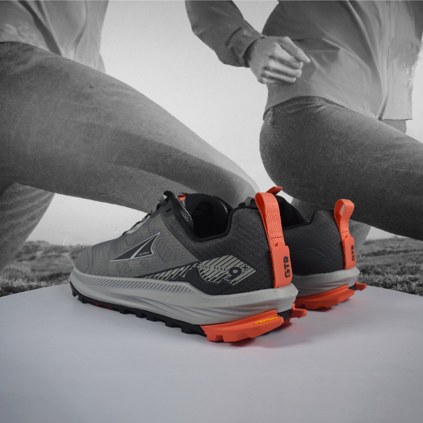 Altra Women's Lone Peak 9+ Trail Running Shoes - Durban Runner 4 / GRAY/ORANGE