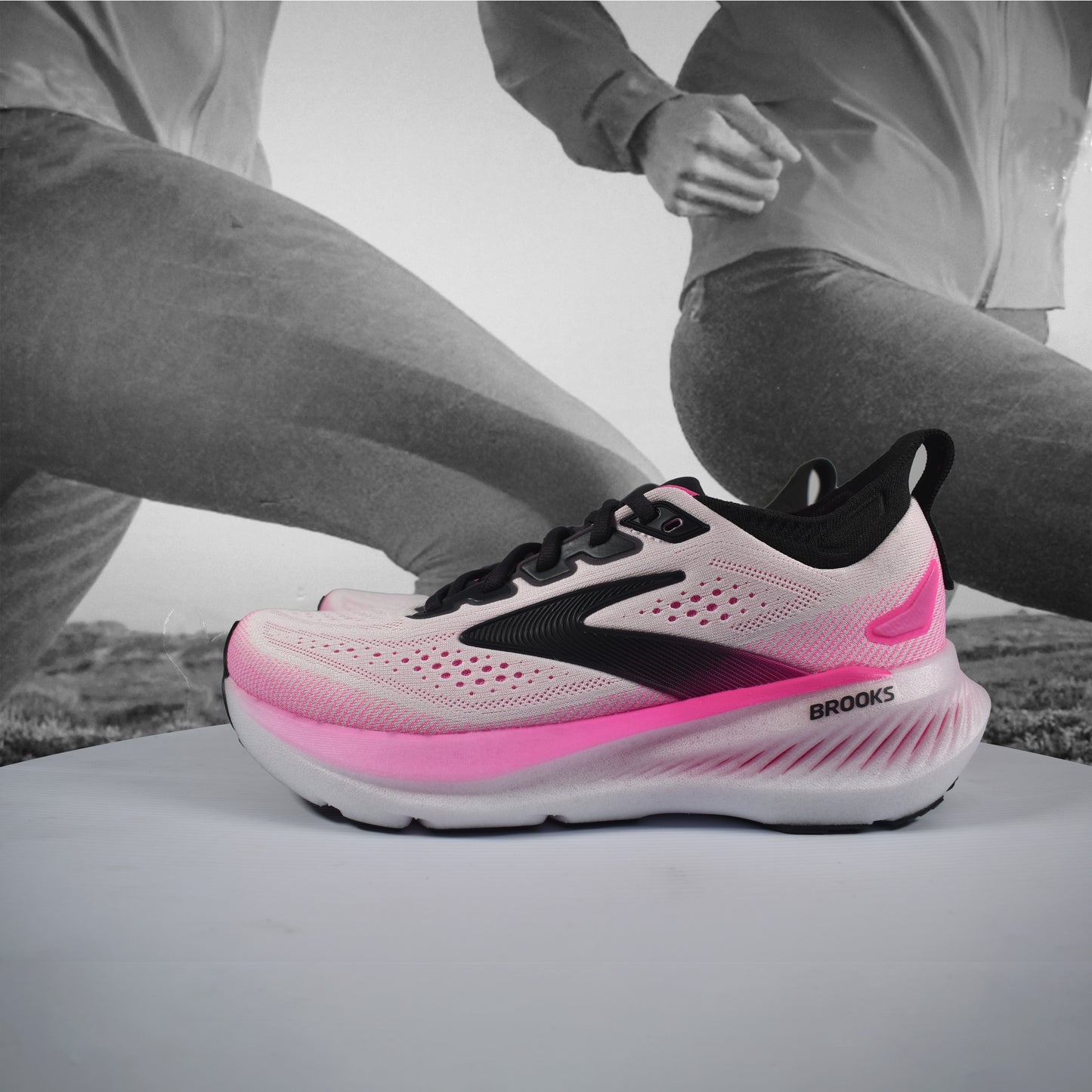 Brooks Glycerin 23 Womens - Durban Runner 5 / White/Phantom/Cyber Pink