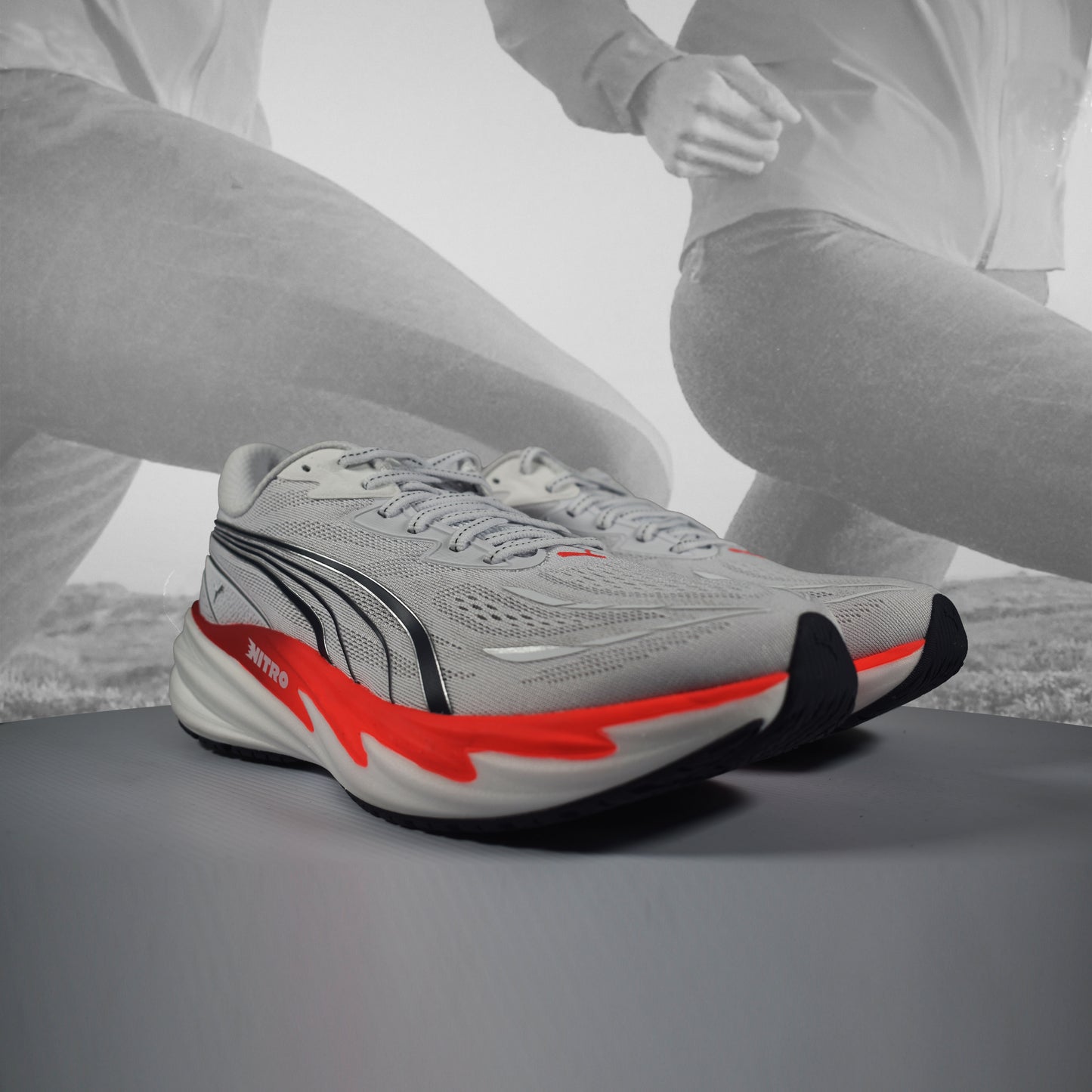 PUMA Velocity NITRO 5 Men's Running Shoes - Durban Runner UK7.5 / puma white-ultra red
