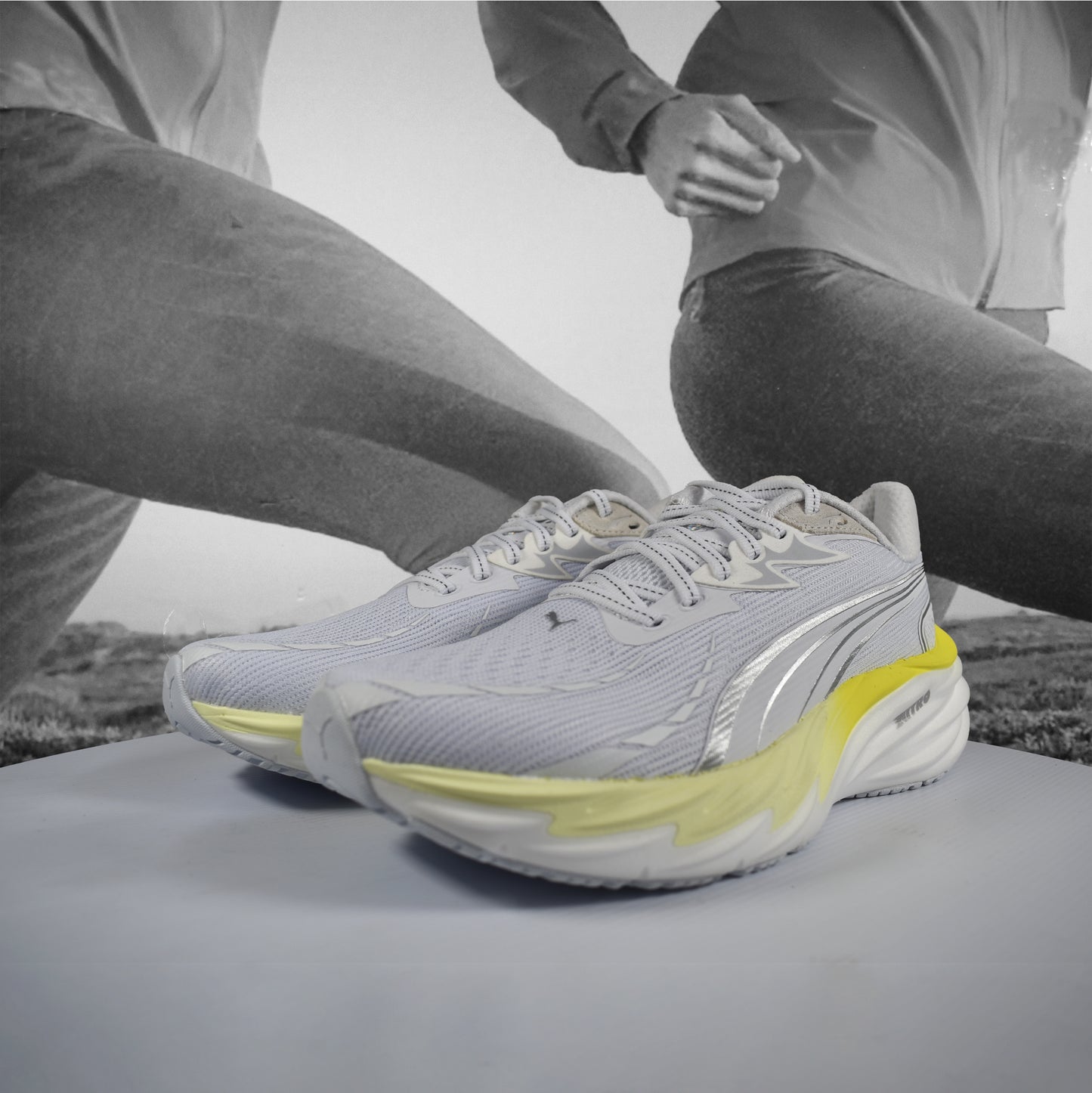 Puma Velocity NITRO 4 Womens Running Shoes - Durban Runner 5 / PUMA White-Apple Spritz