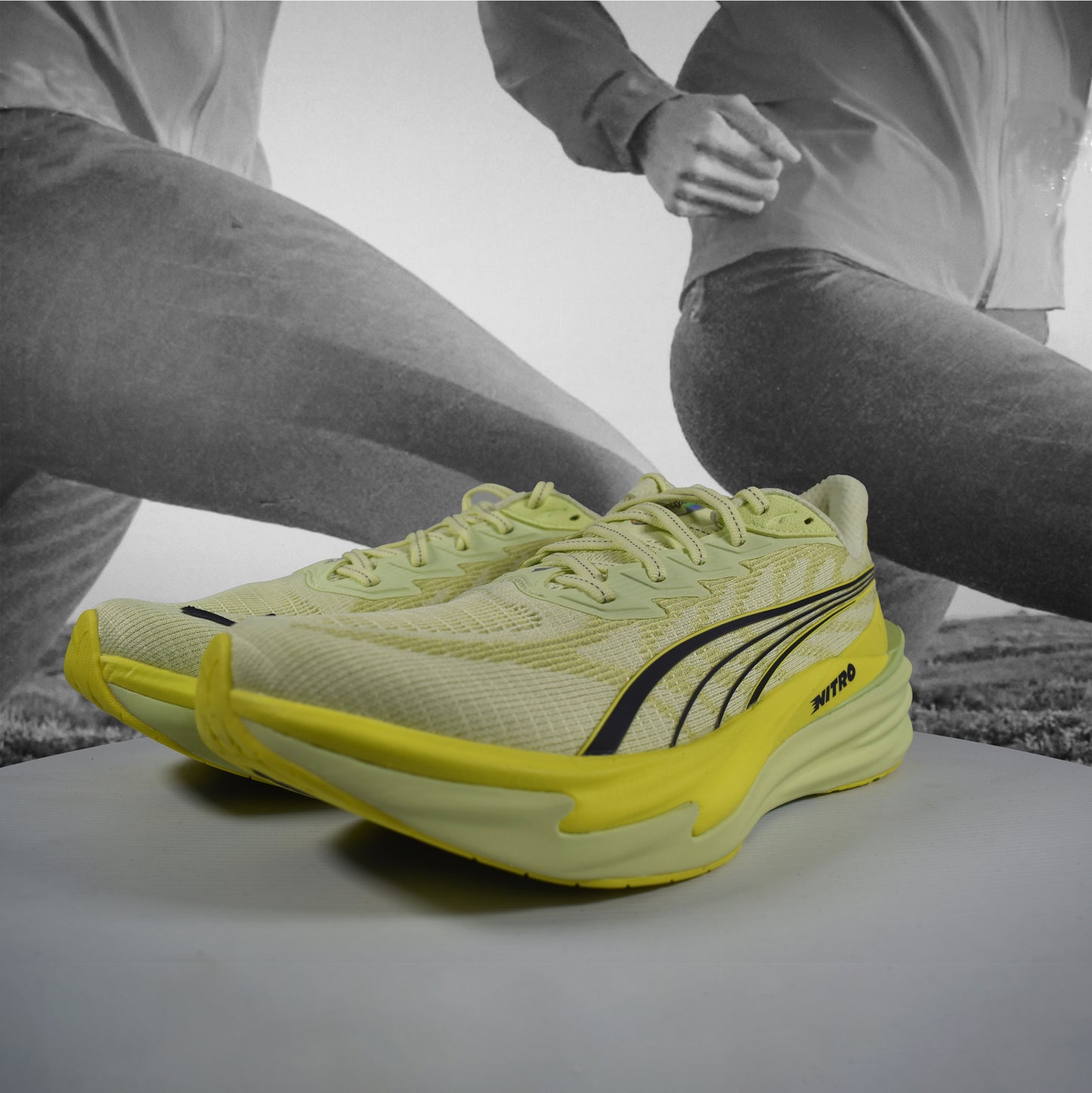 Puma Deviate NITRO 4 Mens Road Running - Durban Runner 8 / Black-Flat Dark Gray
