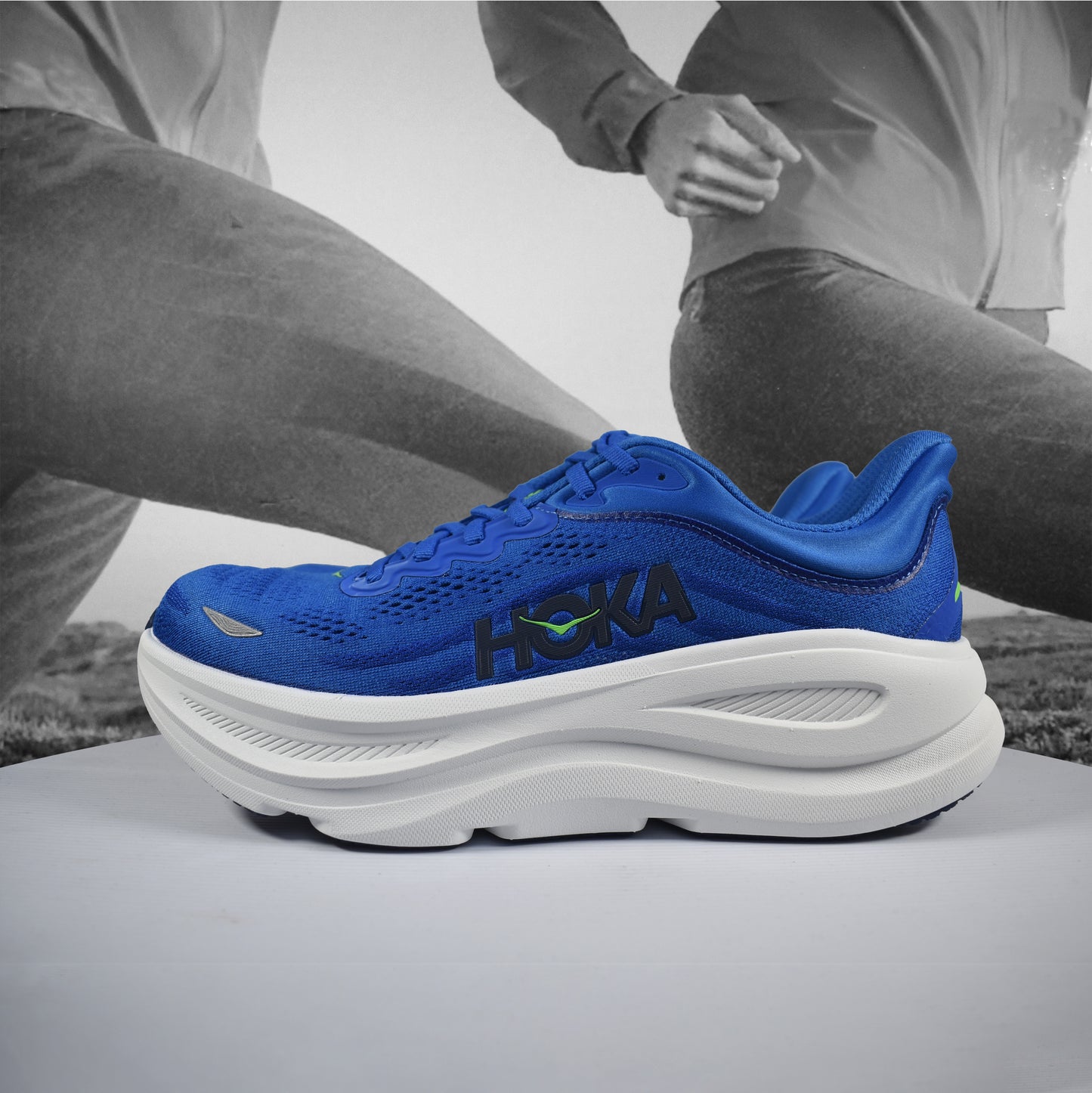 Hoka Bondi 9 Mens Road Running Shoes - Durban Runner 7.5 / CBLL