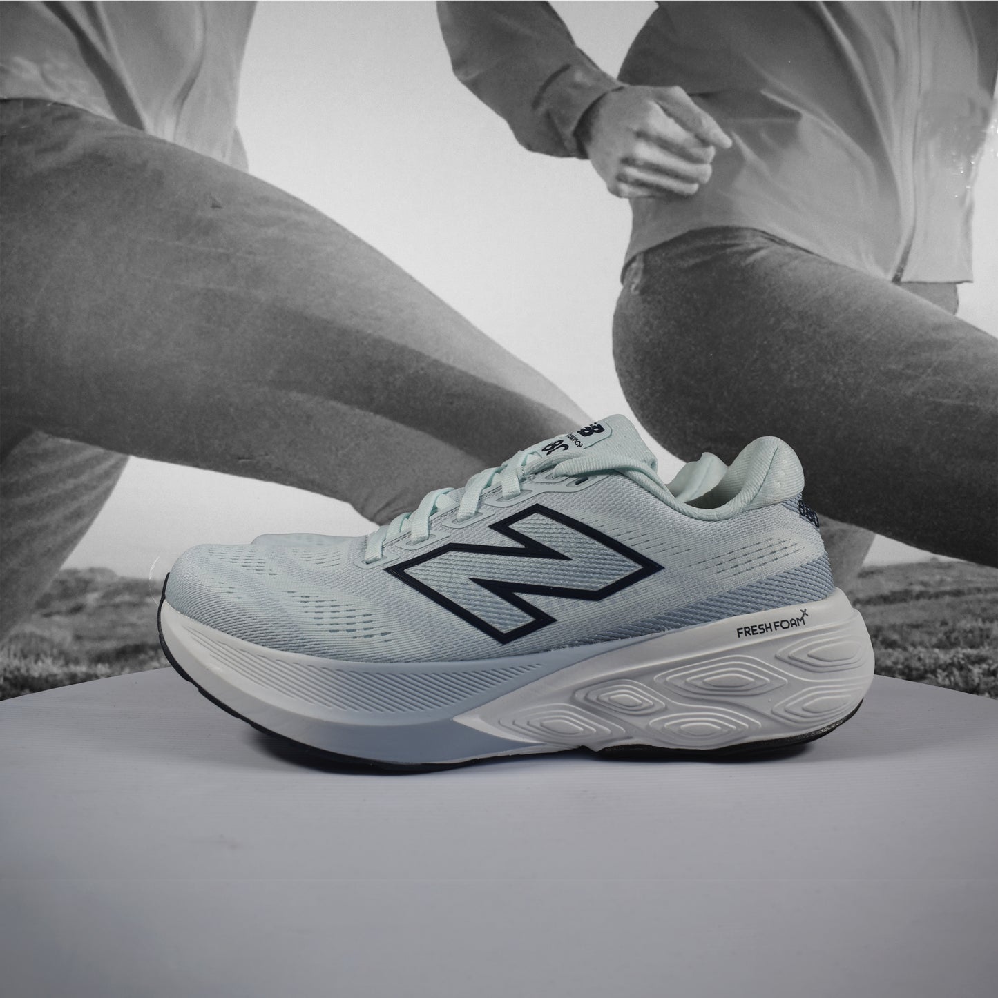 New Balance 1080 V15 Mens Running Shoes 2E (Wide Width) - Durban Runner 13.5 / skyblue