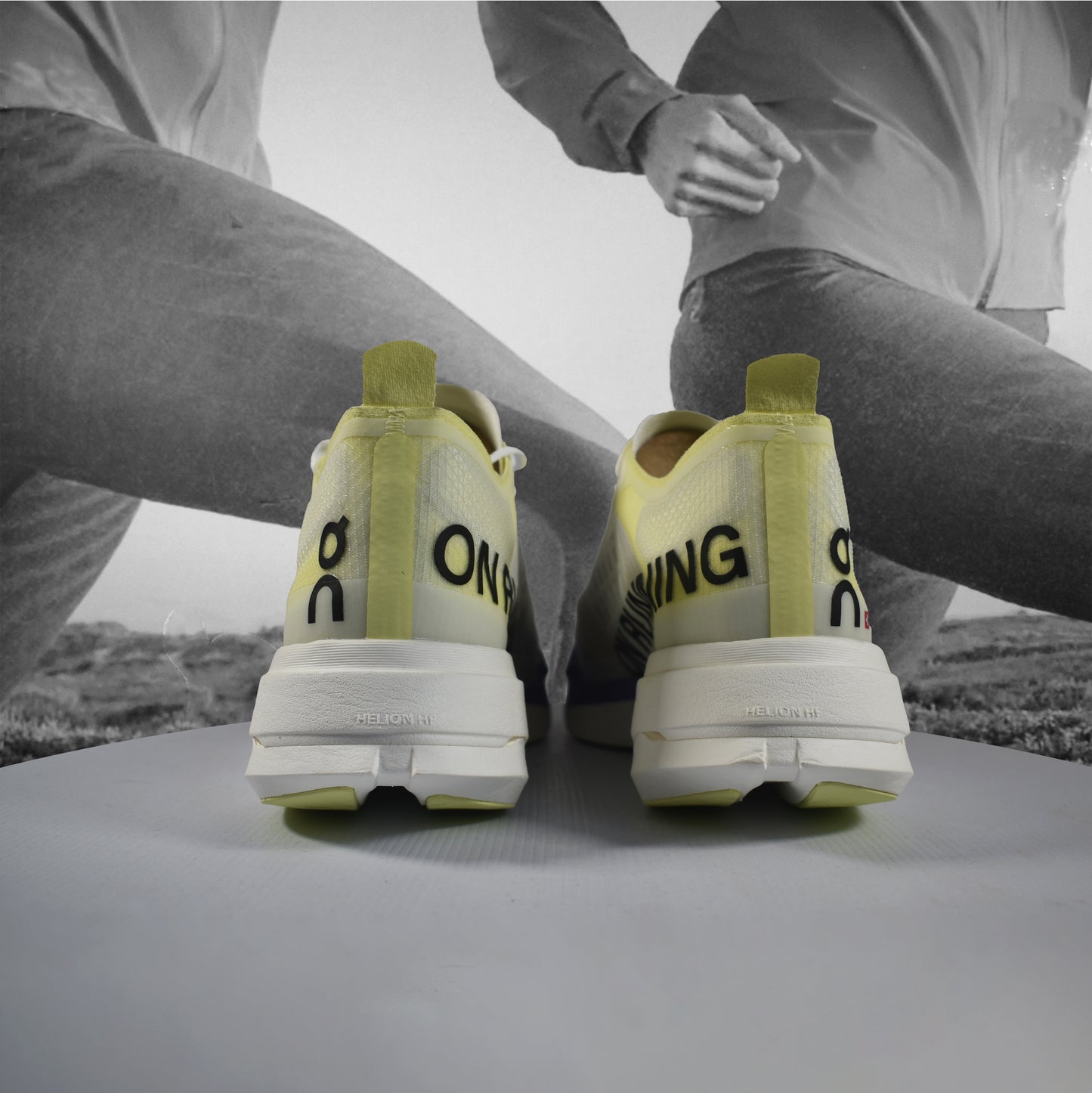 On Cloud Cloudboom Strike Mens Running Shoe - Durban Runner 8 / Juniper - Limelight