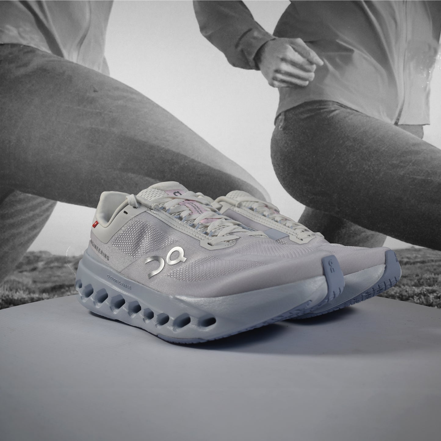 On Cloud Cloudsurfer Next Womens Running Shoe - Durban Runner 5 / Peony - Heather