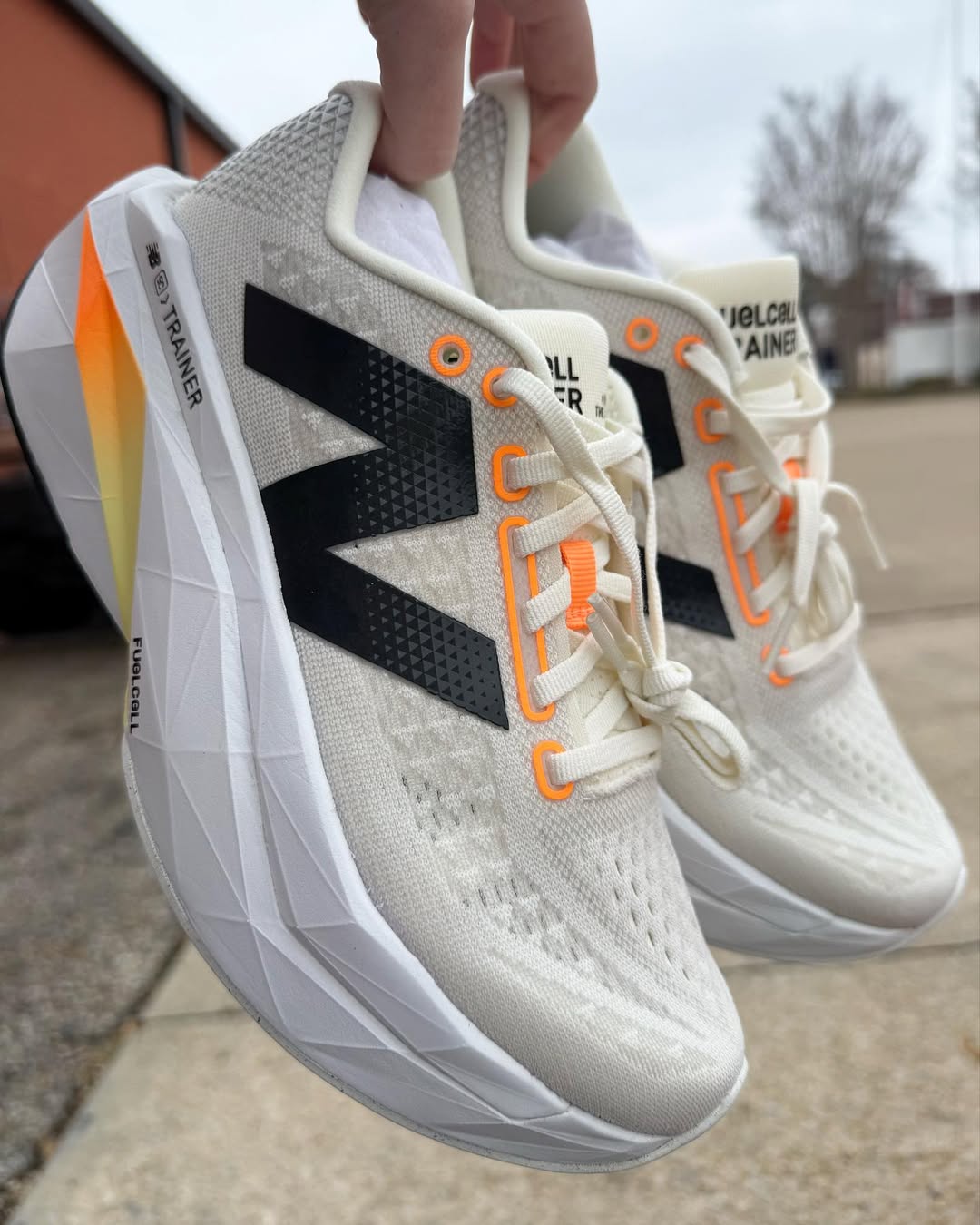 New Balance SuperComp Fuel Cell Trainer v3 Womens - Durban Runner 5 / White/Black/Orange