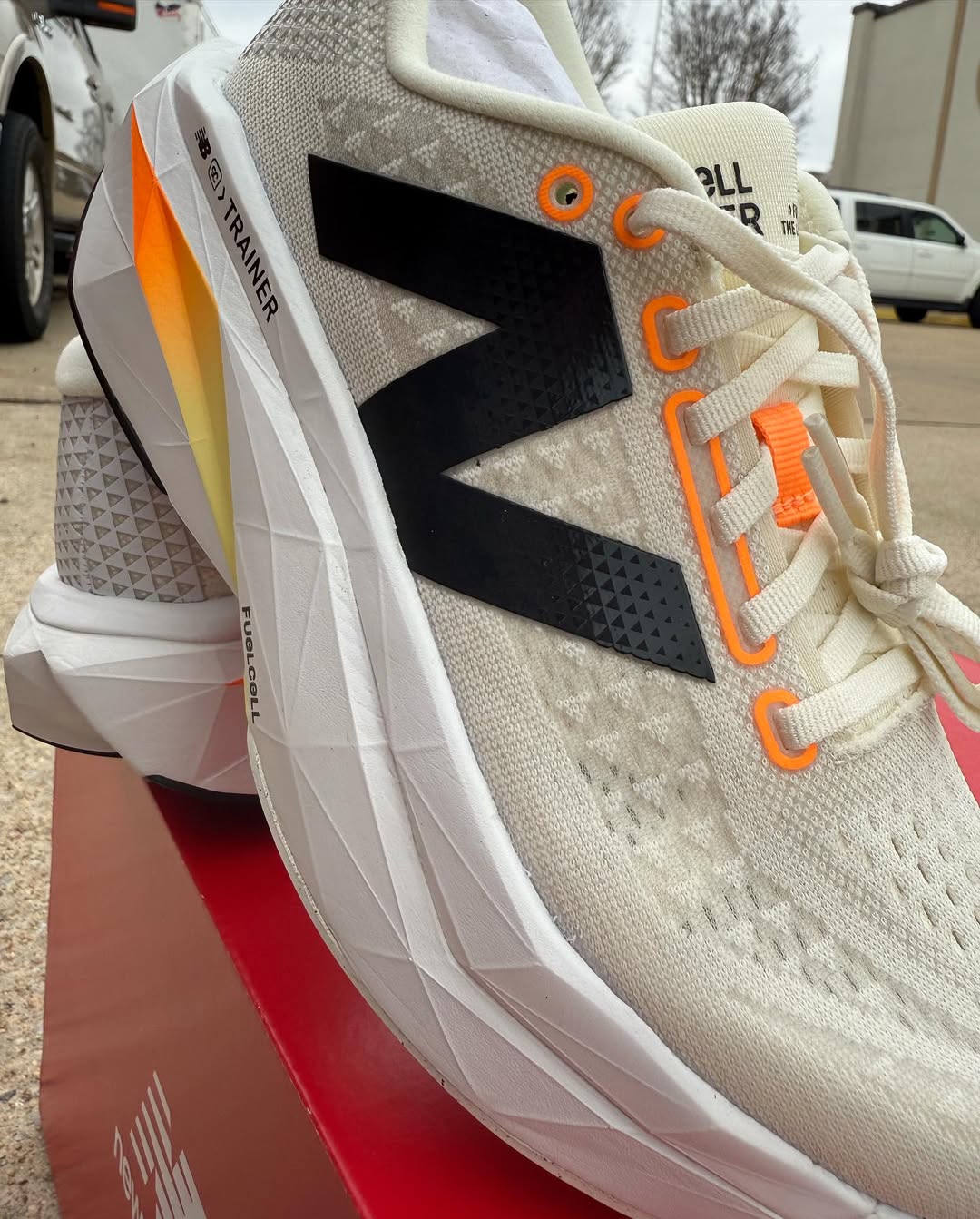 New Balance SuperComp Fuel Cell Trainer v3 Womens - Durban Runner 5 / White/Black/Orange