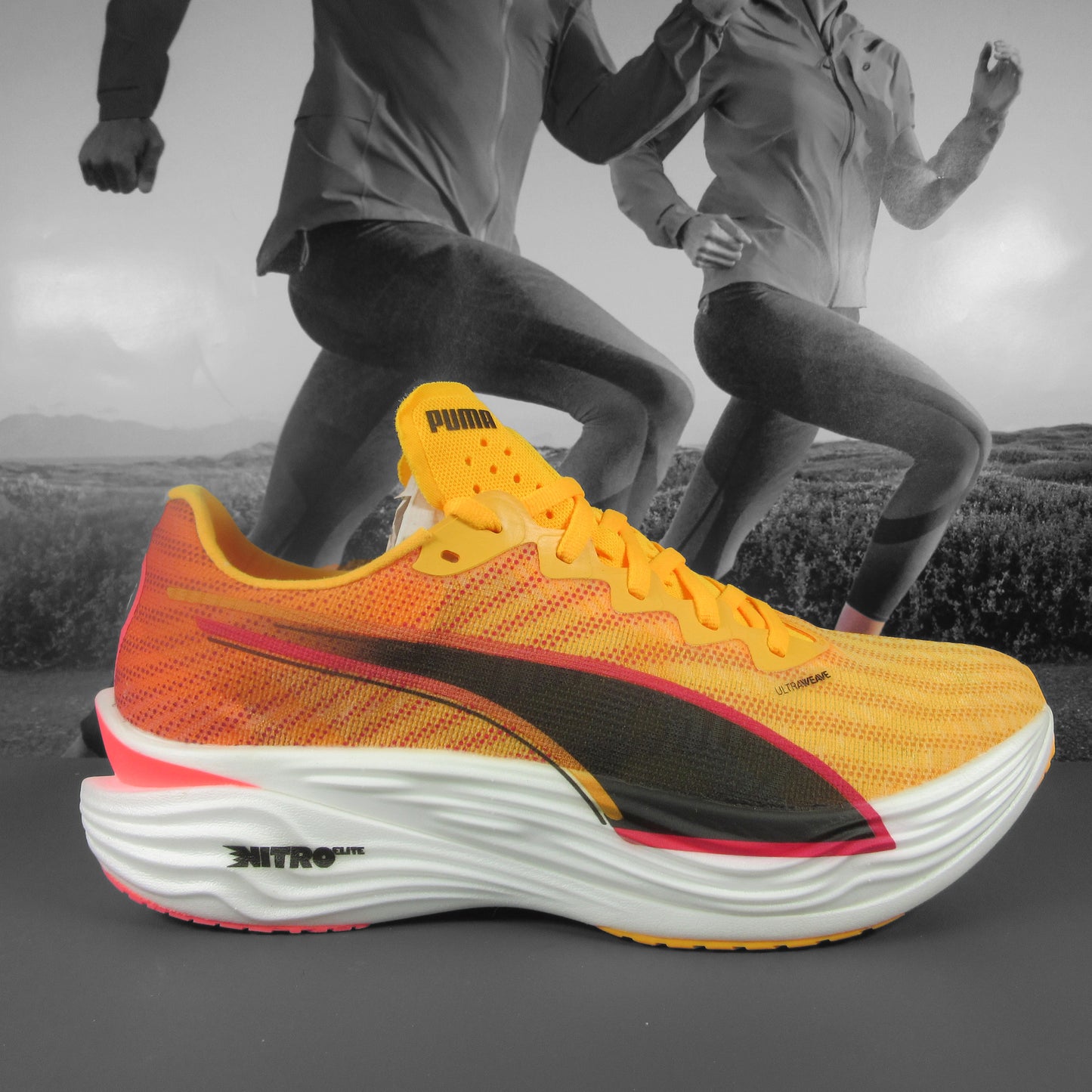 Puma Deviate Nitro Elite Mens - Durban Runner 8 / Fire Sun Stream