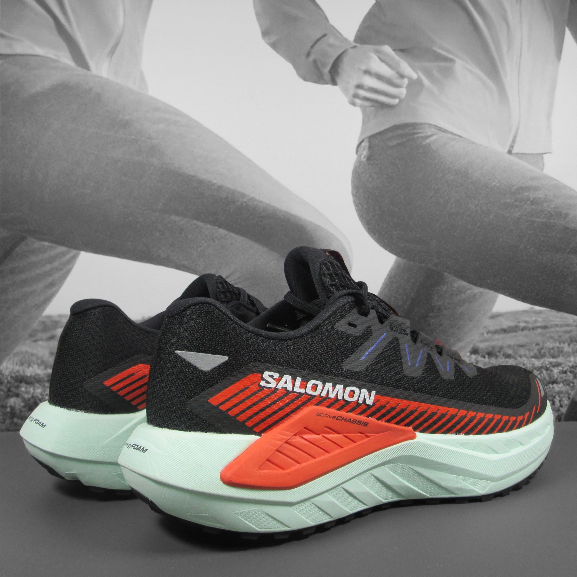 Salomon DRX Defy GRVL Womens Trail Running - Durban Runner 5.5 / Black/Cherry Tomato/Bay