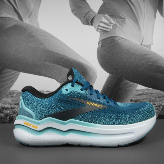 Brooks Ghost Max 2 Mens - Durban Runner 8 / Moroccan Blue/Aqua/Orange Pop