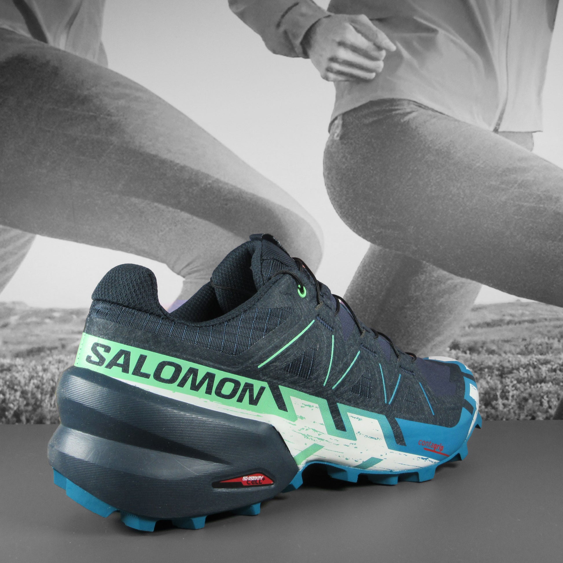 Salomon Speedcross 6 Mens - Durban Runner 8 / Carbon/Tahitian Tide/White
