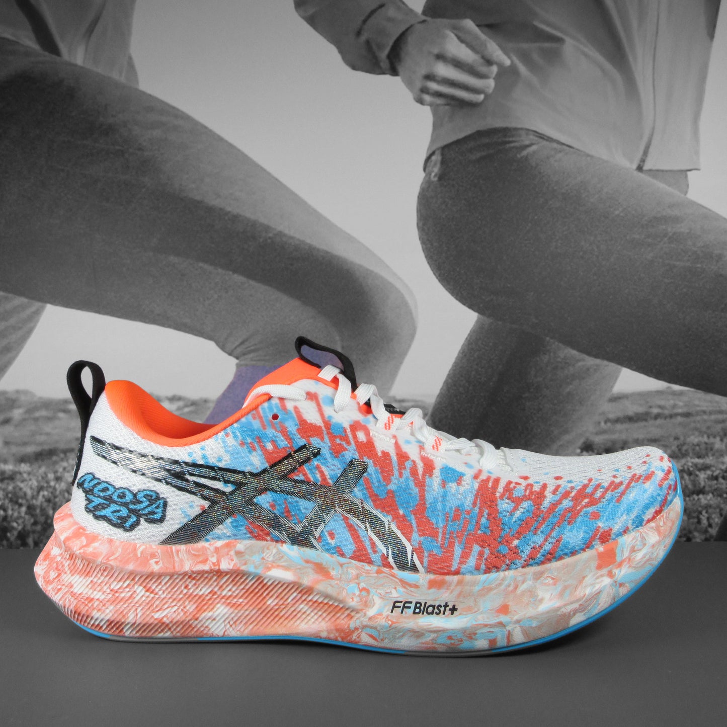 Asics Noosa Tri 16 Mens - Durban Runner 7.5 / white/sunrise red
