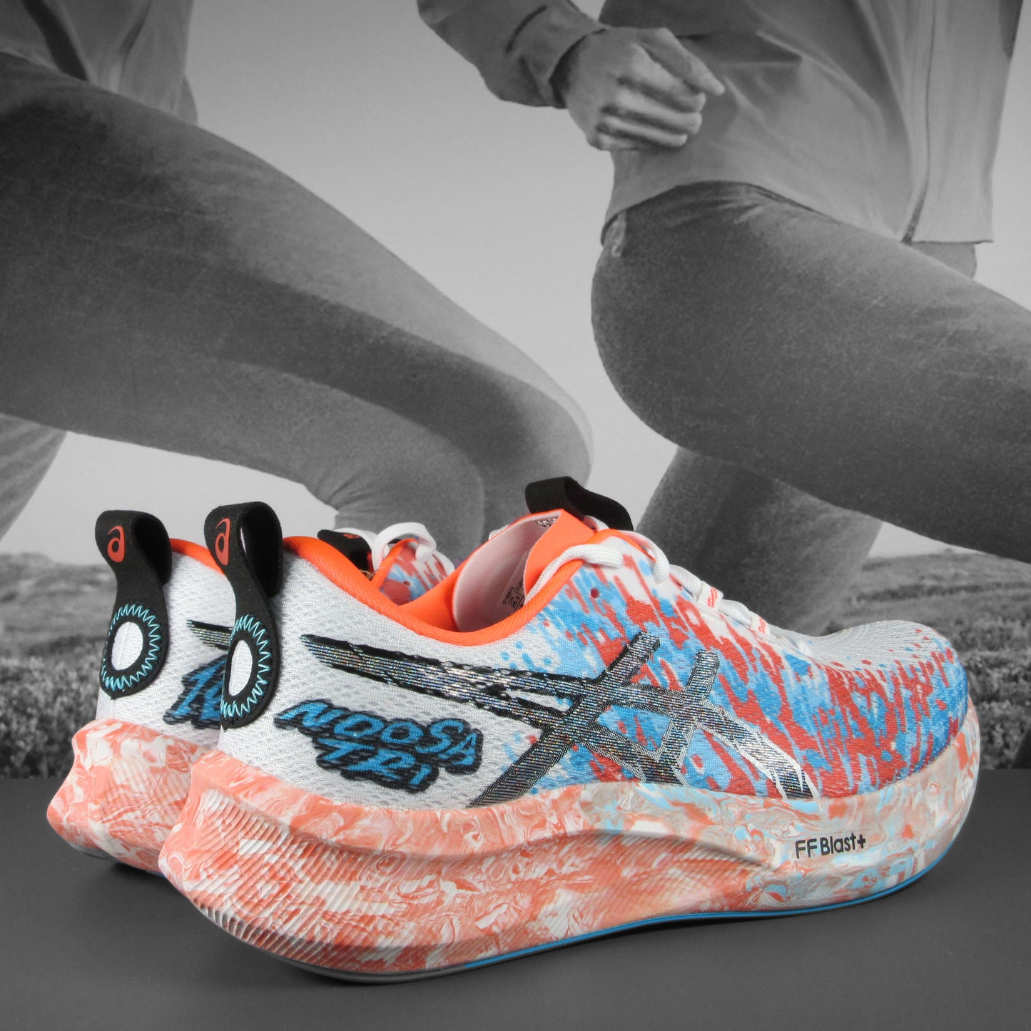 Asics Noosa Tri 16 Mens - Durban Runner 7.5 / white/sunrise red
