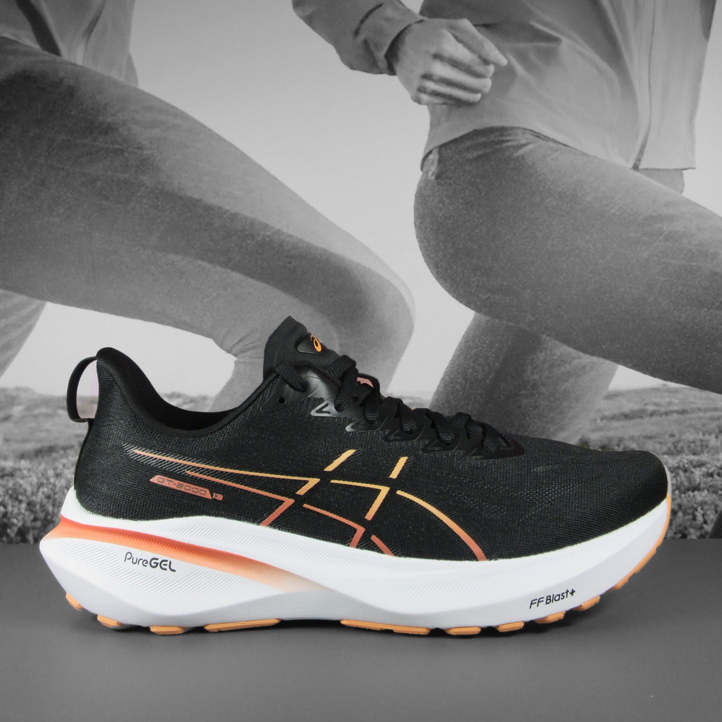 AsicsGT2000 v13 Mens - Durban Runner 7.5 / black/faded orange