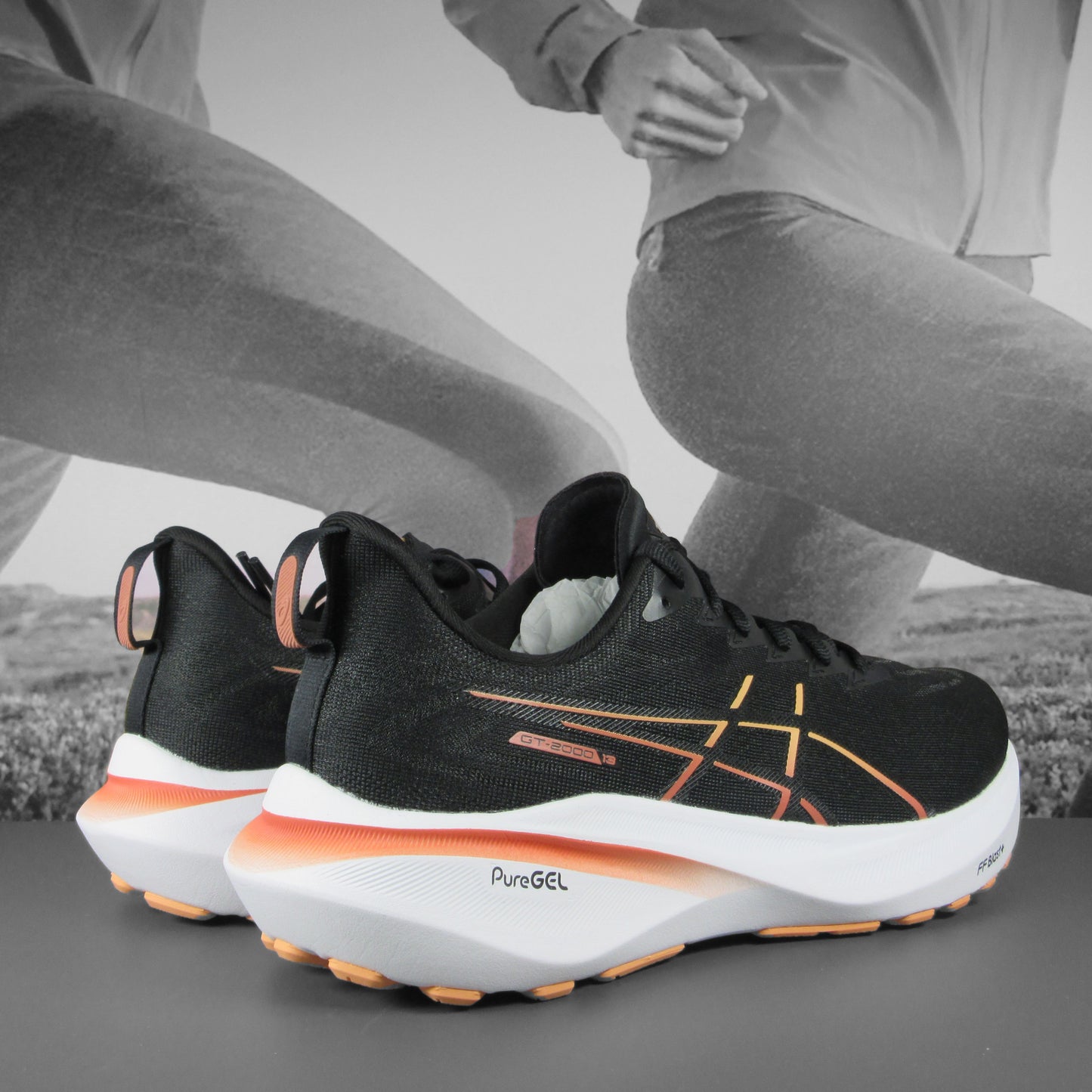 AsicsGT2000 v13 Mens - Durban Runner 7.5 / black/faded orange
