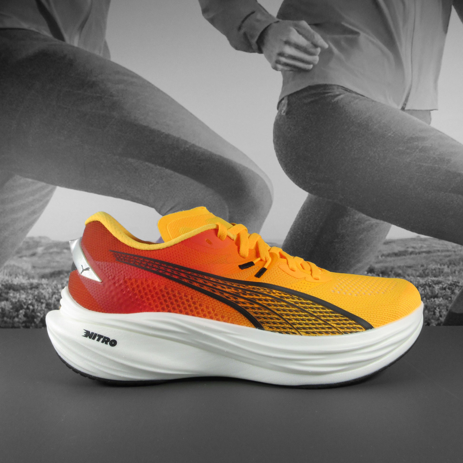 Puma Deviate Nitro 3 Mens - Durban Runner 7.5 / sun stream-sunset glow