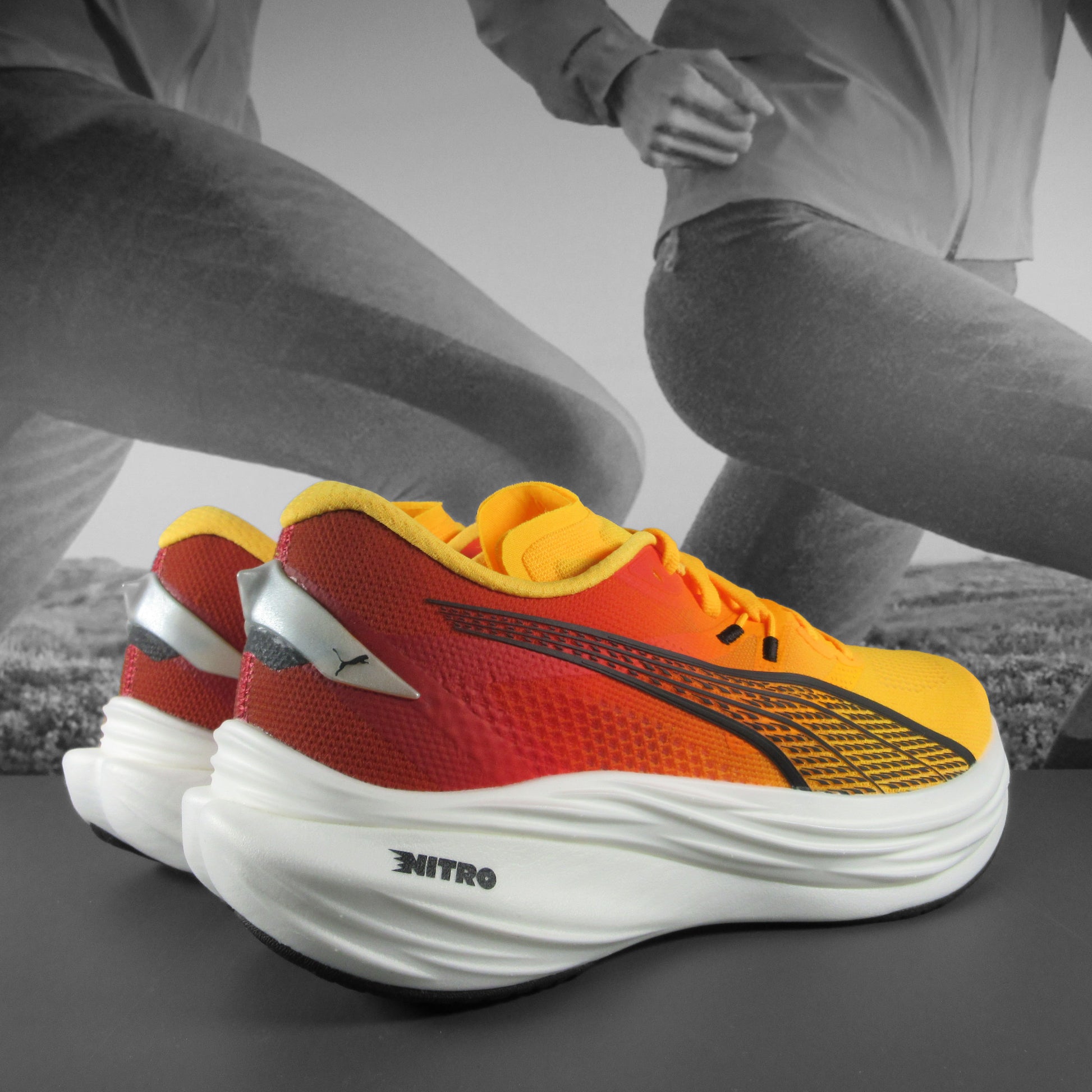 Puma Deviate Nitro 3 Mens - Durban Runner 7.5 / sun stream-sunset glow