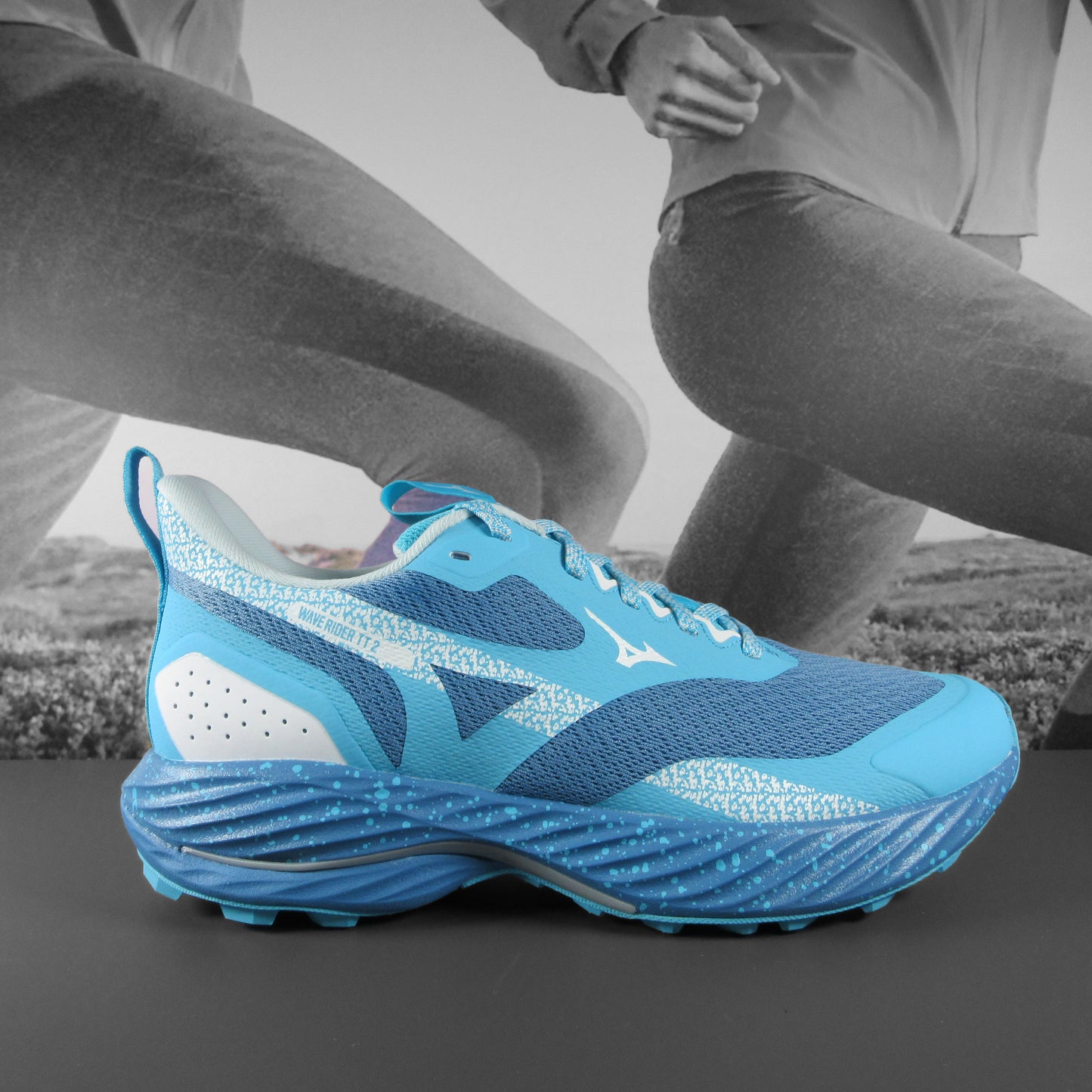 Mizuno Wave Rider TT2 Womens - Durban Runner 4.5 / sky blue/navy/white