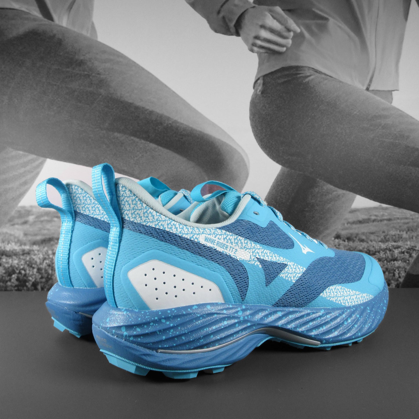 Mizuno Wave Rider TT2 Womens - Durban Runner 4.5 / sky blue/navy/white
