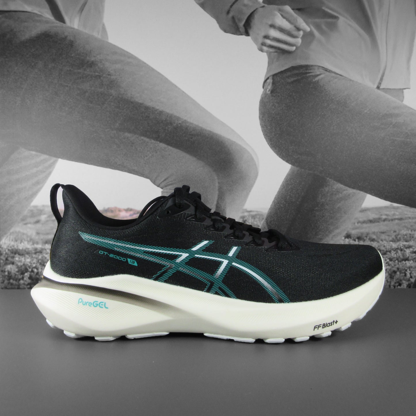 Asics Gt-2000 V13 Mens - Durban Runner 8 / Black/Wave Teal