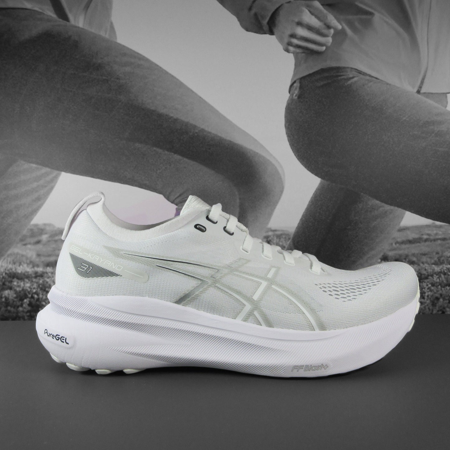 Asics Gel-Kayano 31 Mens - Durban Runner 7.5 / White/Concrete