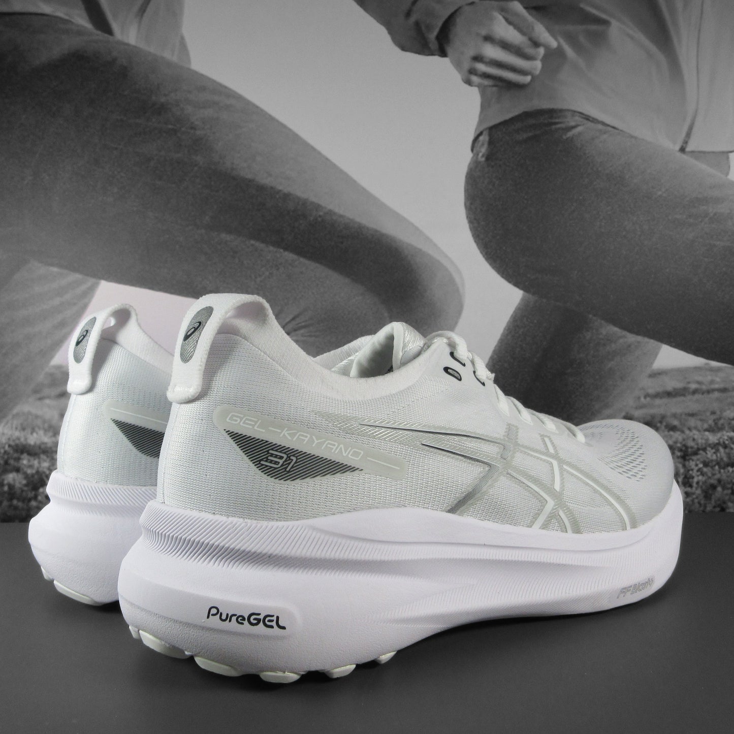 Asics Gel-Kayano 31 Mens - Durban Runner 7.5 / White/Concrete