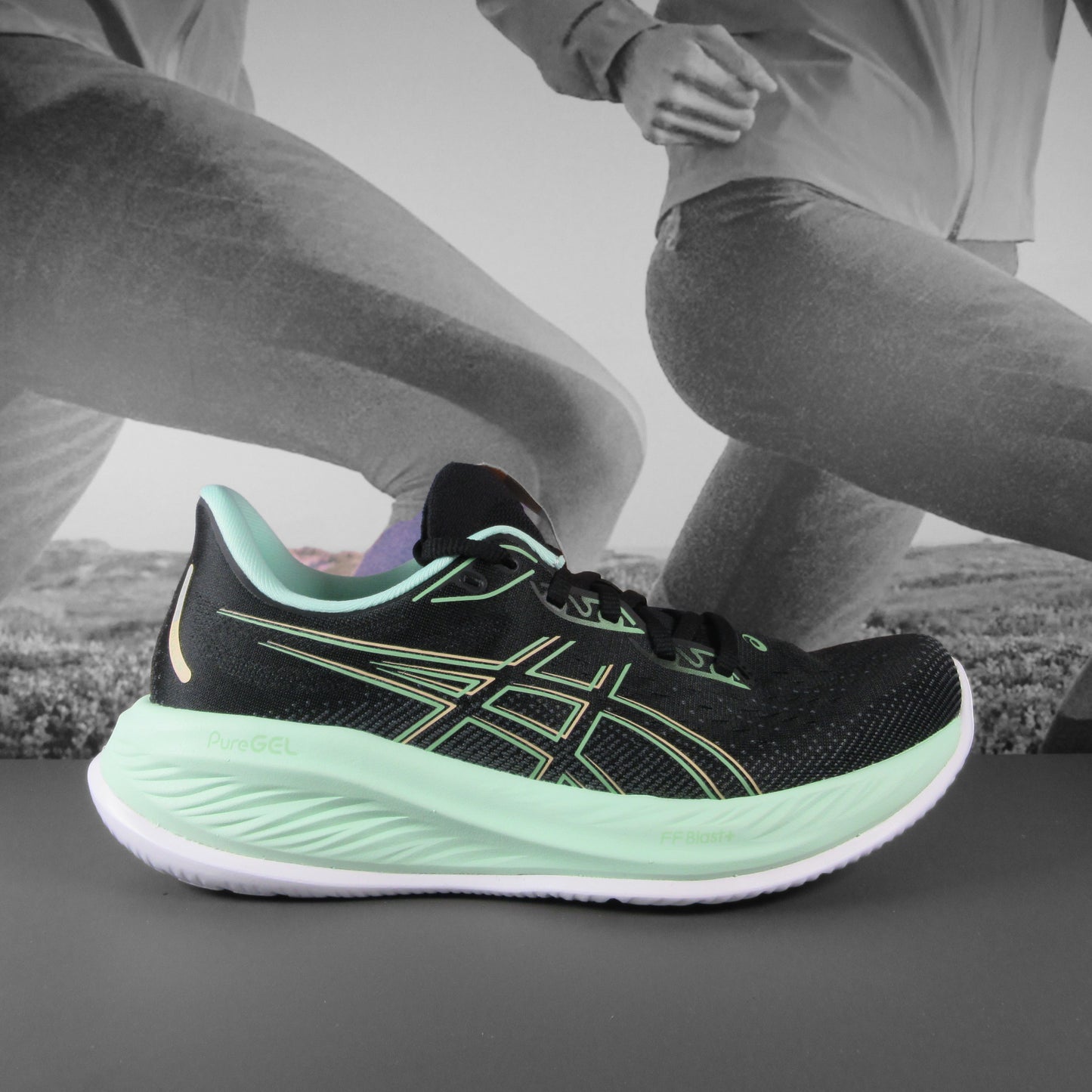 Asics Gel-Cumulus 26 Womens - Durban Runner 5 / Black/Mint Tint