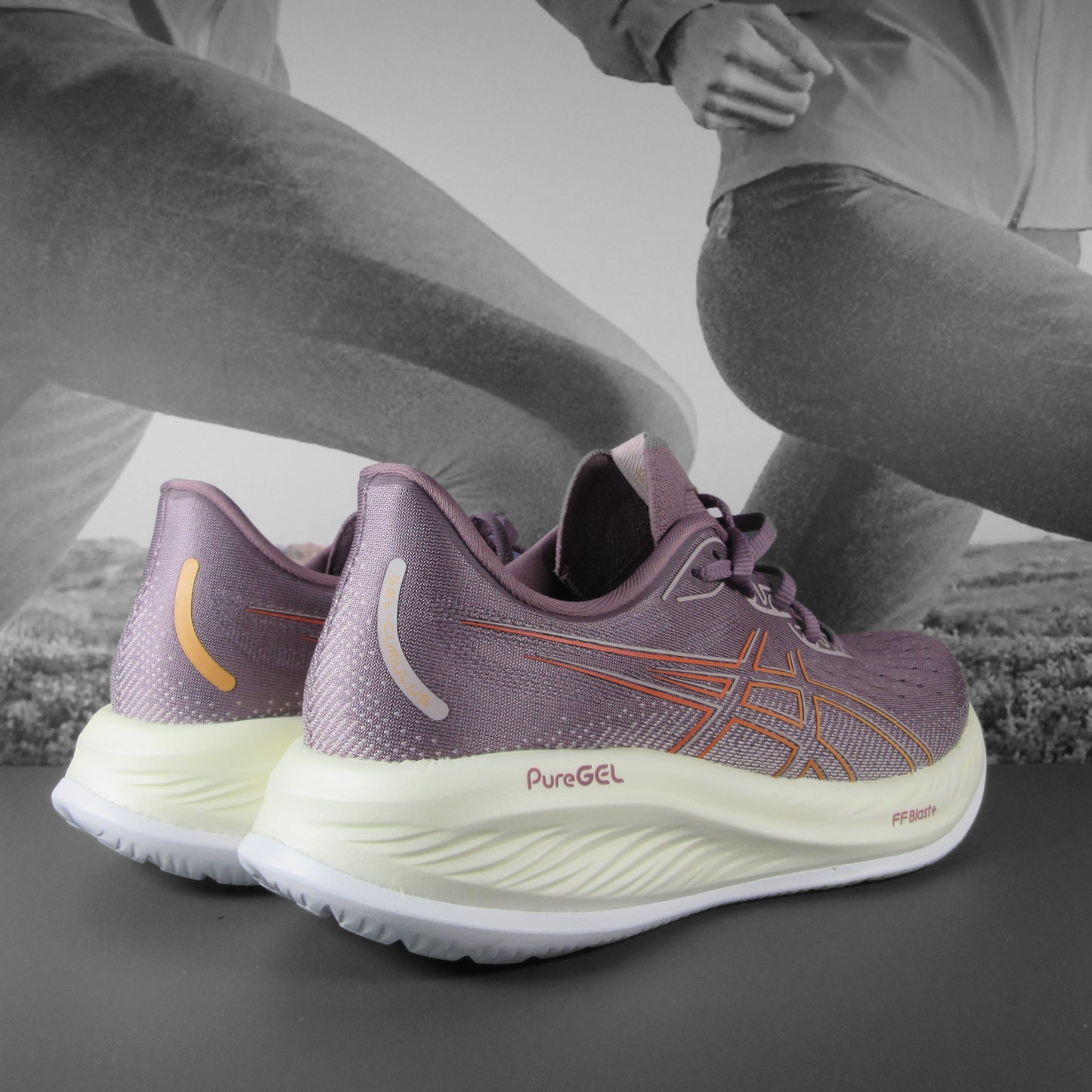 Gel-Cumulus 26 Womens - Durban Runner 4 / dusty mauve/faded orange