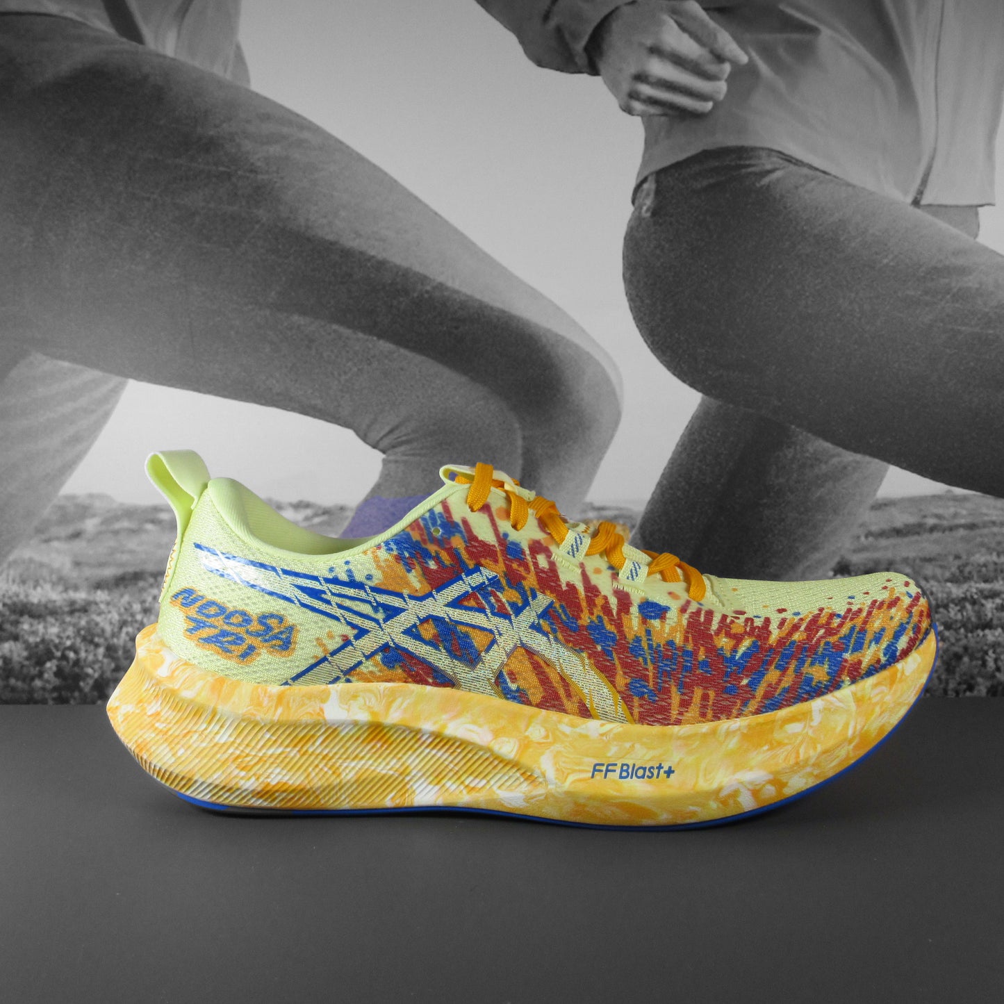 Asics Noosa Tri 16 Mens - Durban Runner 7.5 / Huddle Yellow/Illusion Blue