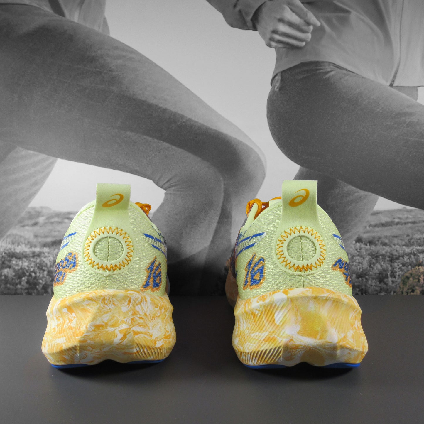 Asics Noosa Tri 16 Mens - Durban Runner 7.5 / Huddle Yellow/Illusion Blue