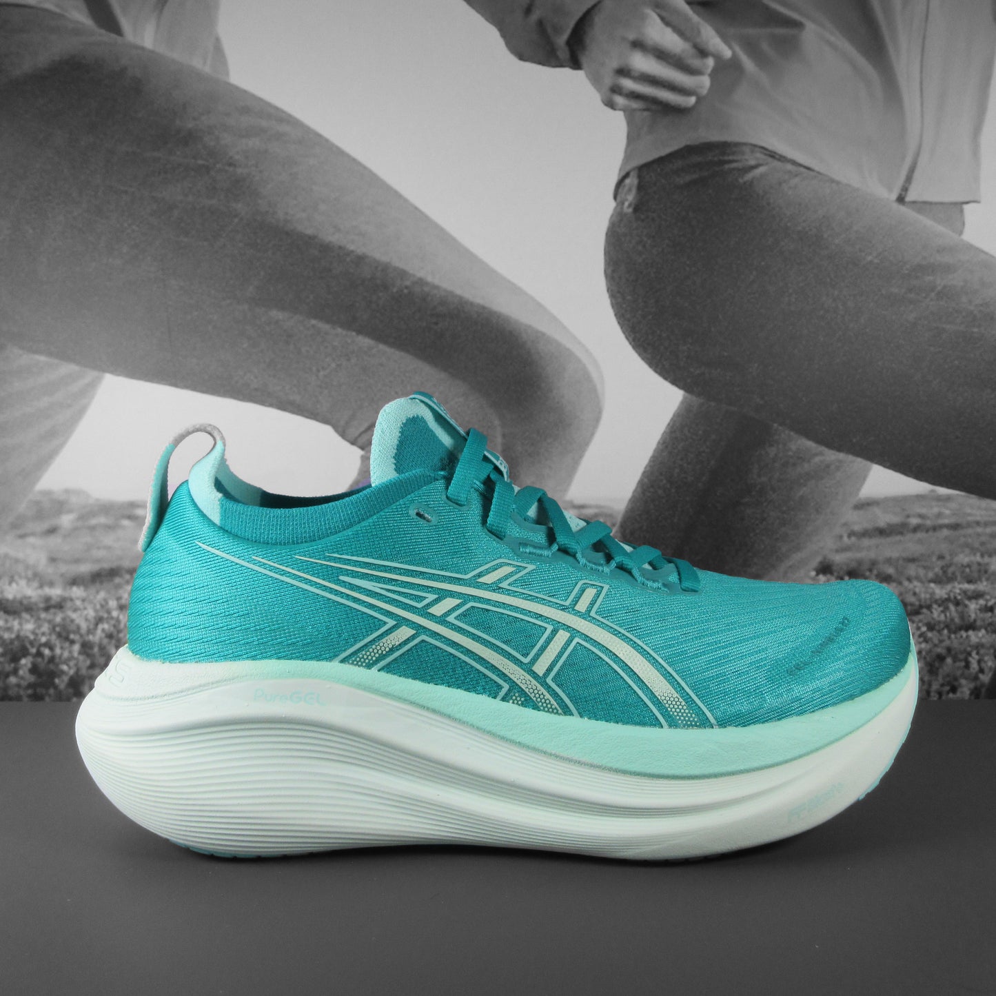 Asics Gel-Nimbus 27 Womens - Durban Runner 5 / Wave Teal/Illuminate Mint