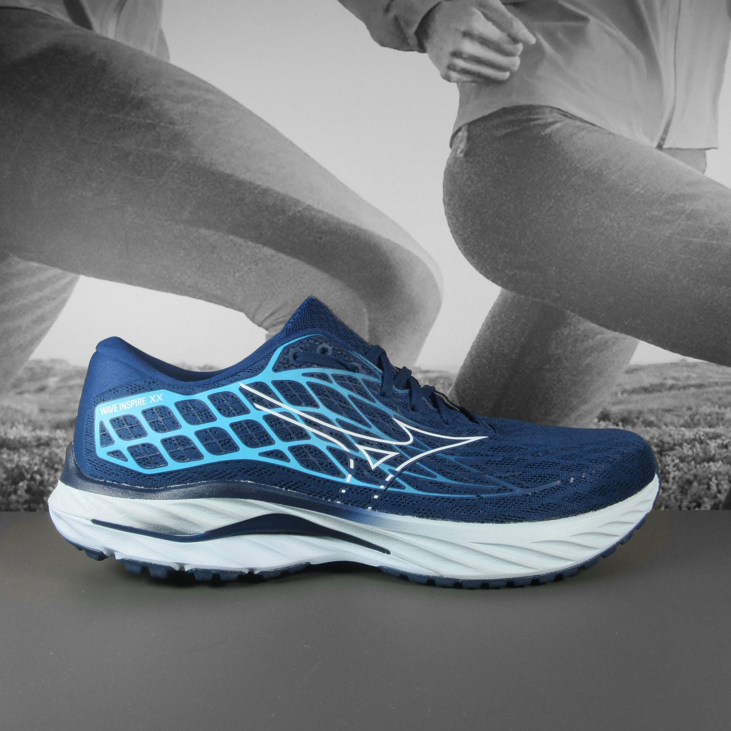Mizuno Inspire 20 Mens - Durban Runner 7.5 / Navy
