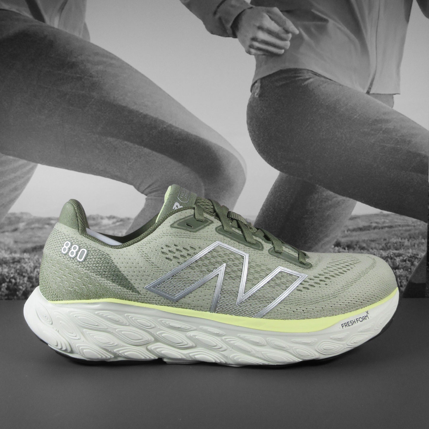 New Balance 880V14 D Standard Width Mens - Durban Runner 7.5 / Green/White