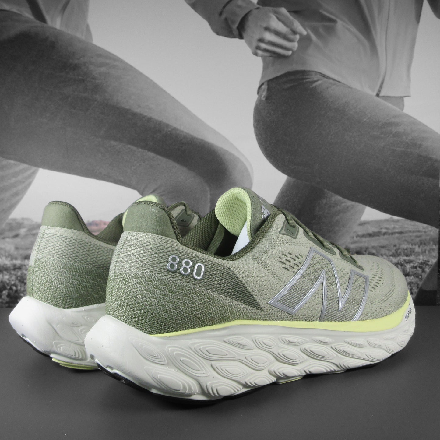 New Balance 880V14 D Standard Width Mens - Durban Runner 7.5 / Green/White
