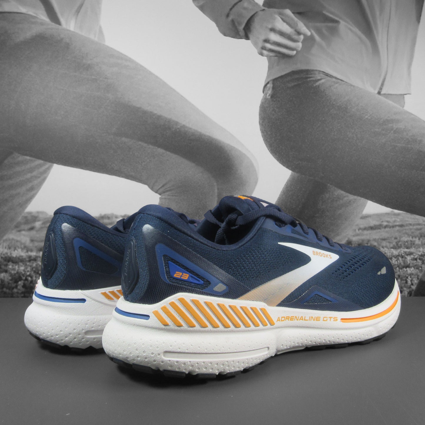 Brooks Adrenaline Gts23 Mens - Durban Runner 7.5 / Peacote_Orange