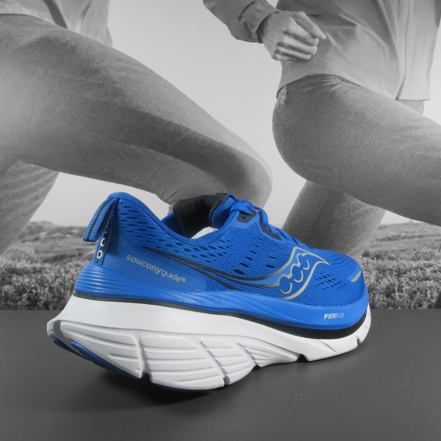 Saucony Guide 18 Mens - Durban Runner 7.5 / SKYD/BLK