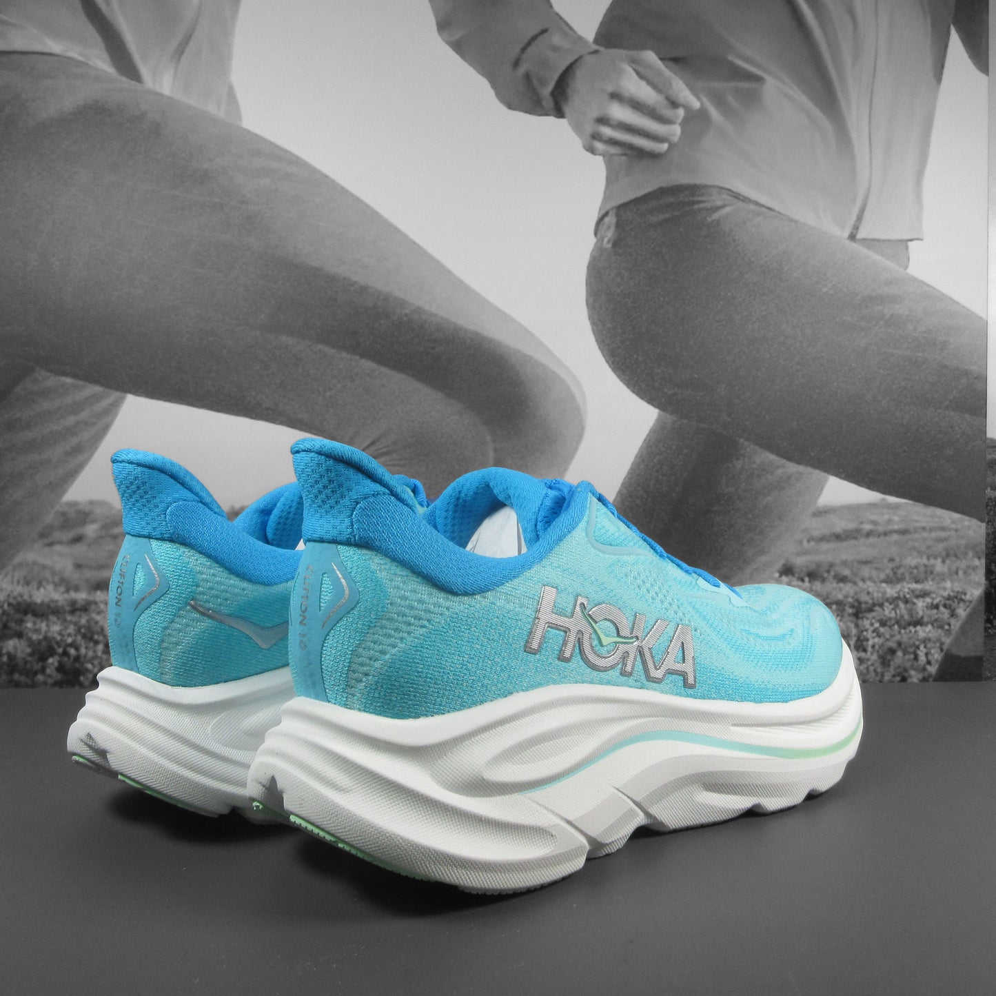 Hoka Clifton 10 Womens - Durban Runner 4.5 / SKYW BLUE