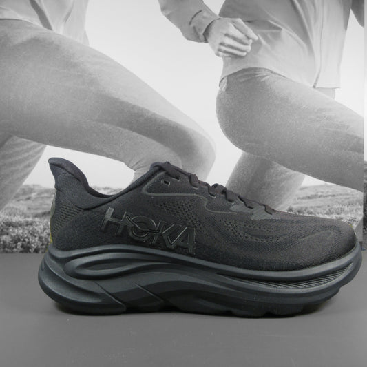 Hoka Clifton 10 Wide Mens - Durban Runner 8 / BBLC Black