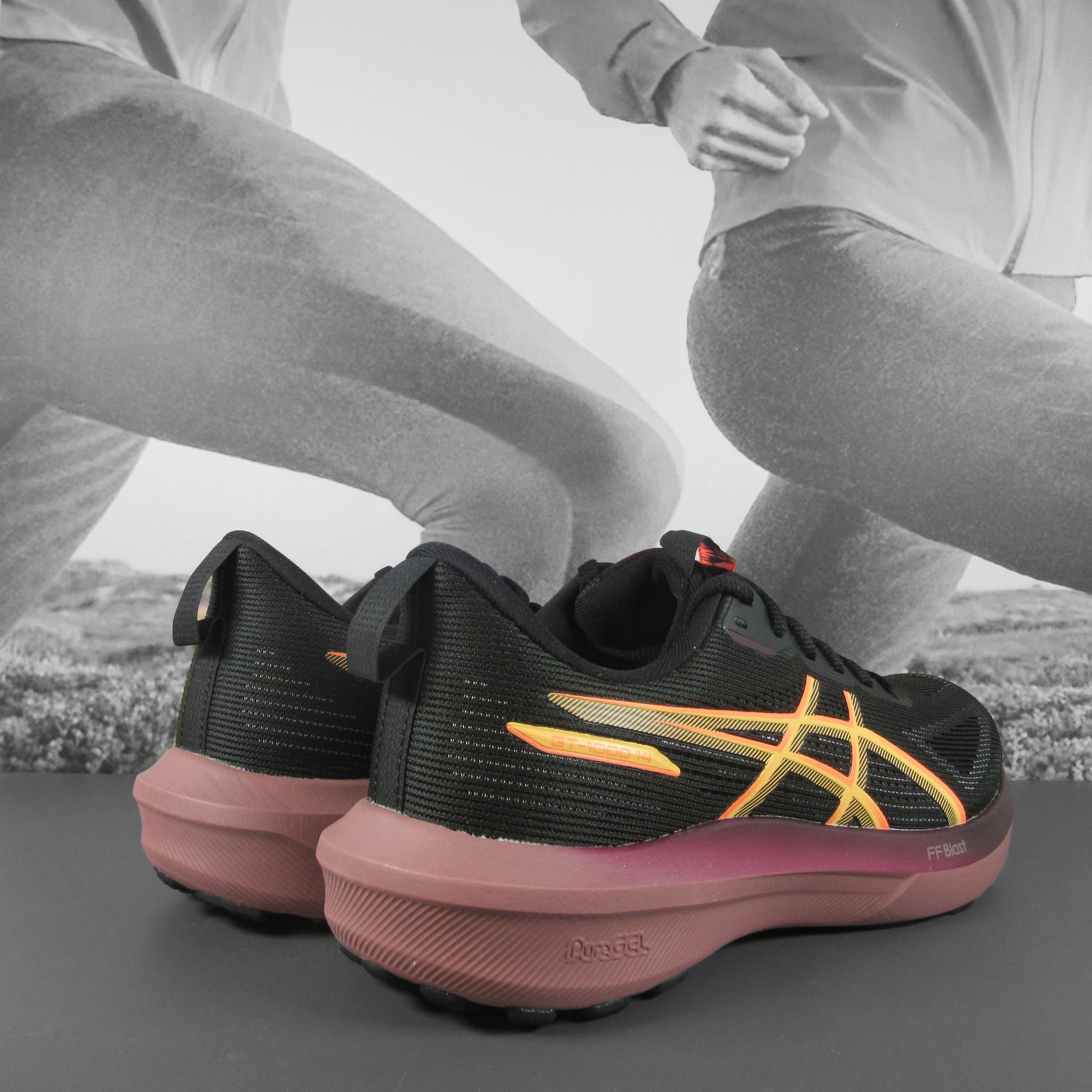 Asics GT-1000 14 Womens - Durban Runner 5 / BLACK/VIVID CORAL
