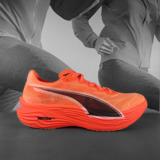 Puma Deviate Nitro Elite 3 Womens - Durban Runner 7 / Glowing Red/Puma Black