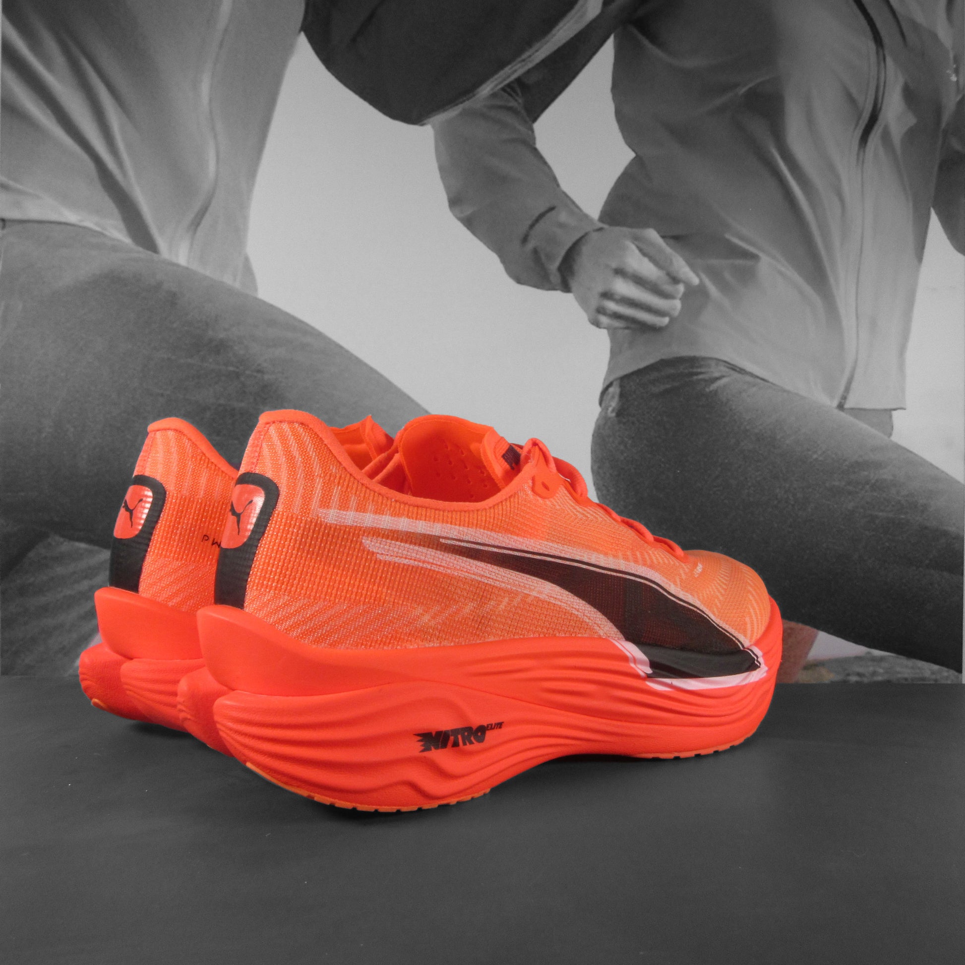 Puma Deviate Nitro Elite 3 Womens - Durban Runner 7 / Glowing Red/Puma Black